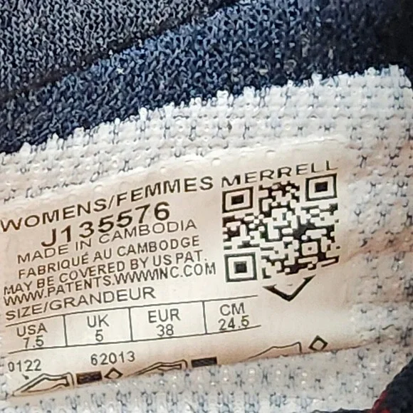 Merrell Bravada 2 Hiking Shoes Sneaker Women Size 7.5 Blue Quantum Grip J135576 - Picture 7 of 8